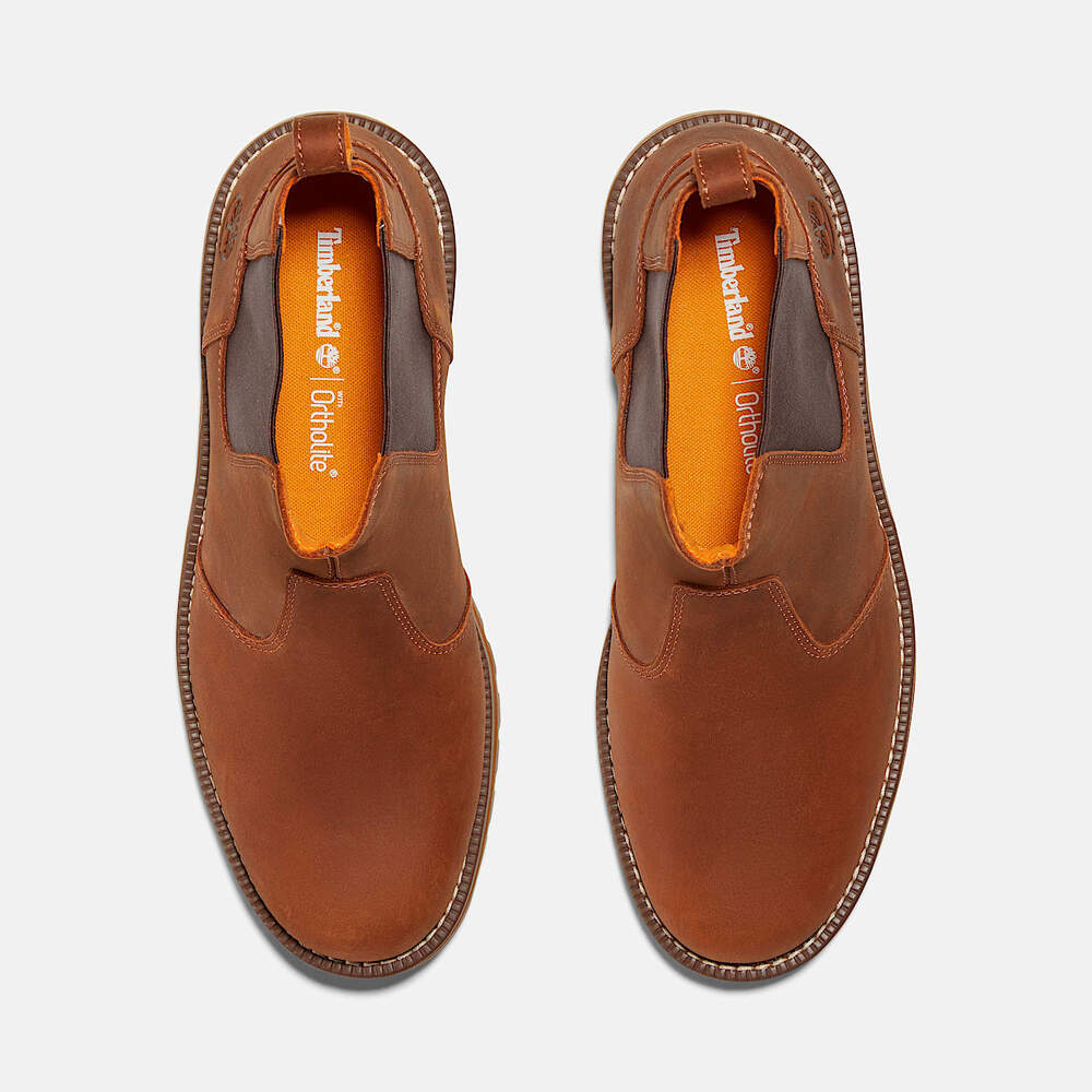 TIMBERLAND MEN'S 13 REDWOOD FALLS CHELSEA BOOT SADDLE TB0A288FF13 - Picture 2 of 7